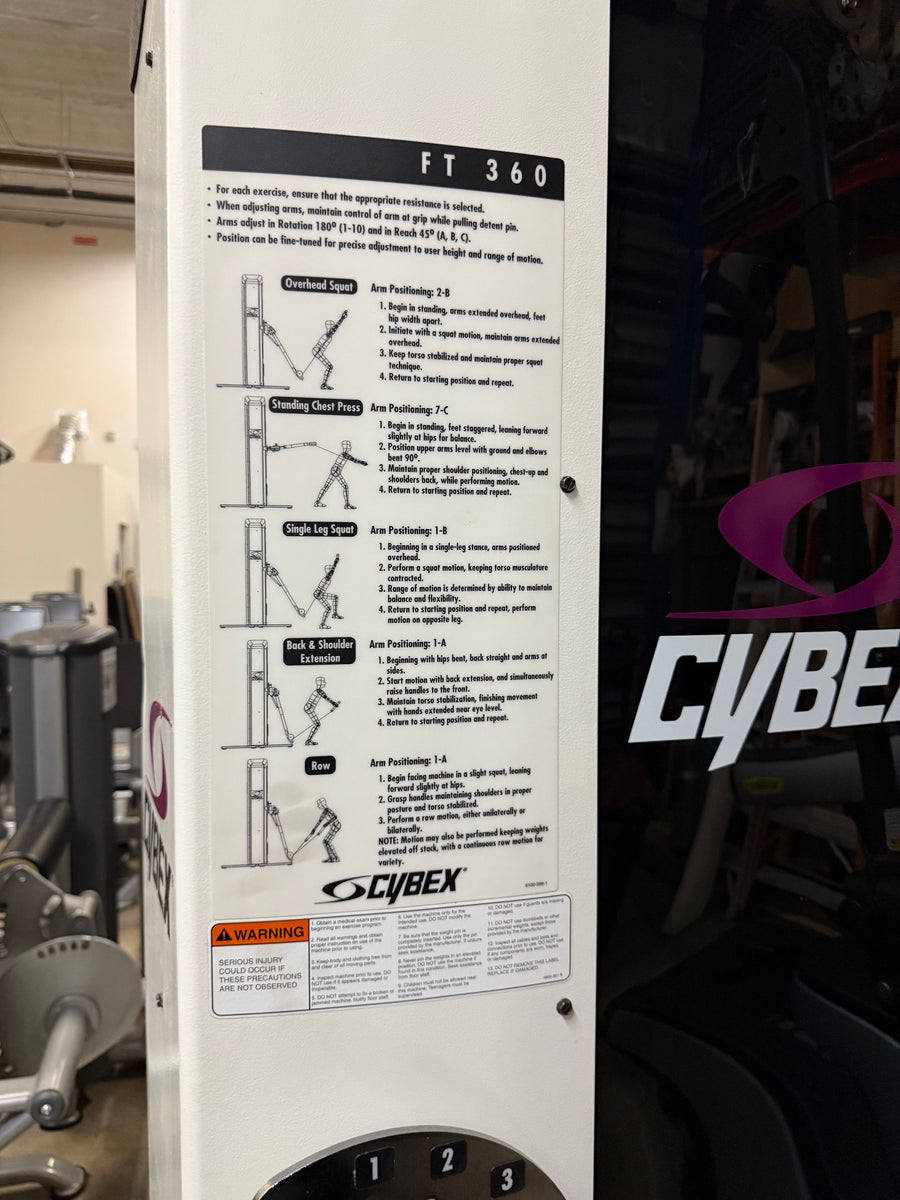 cybex ft 450 Cybex FT-360 Functional Trainer – Gymrepair